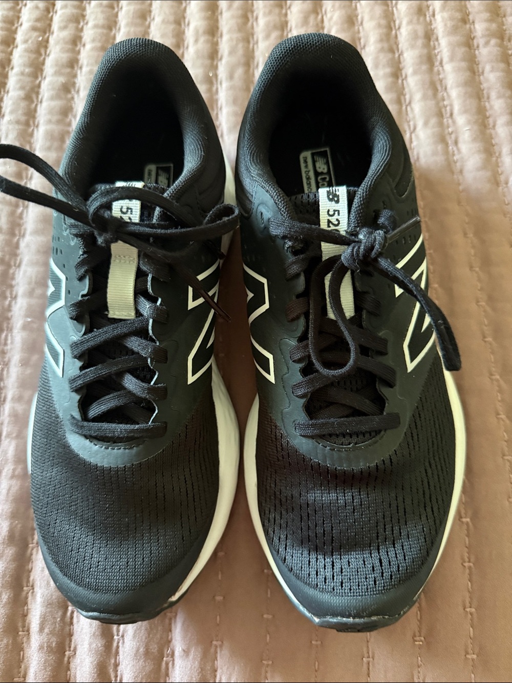 New Balance Black with White Accents Athletic Sneakers, Size 9